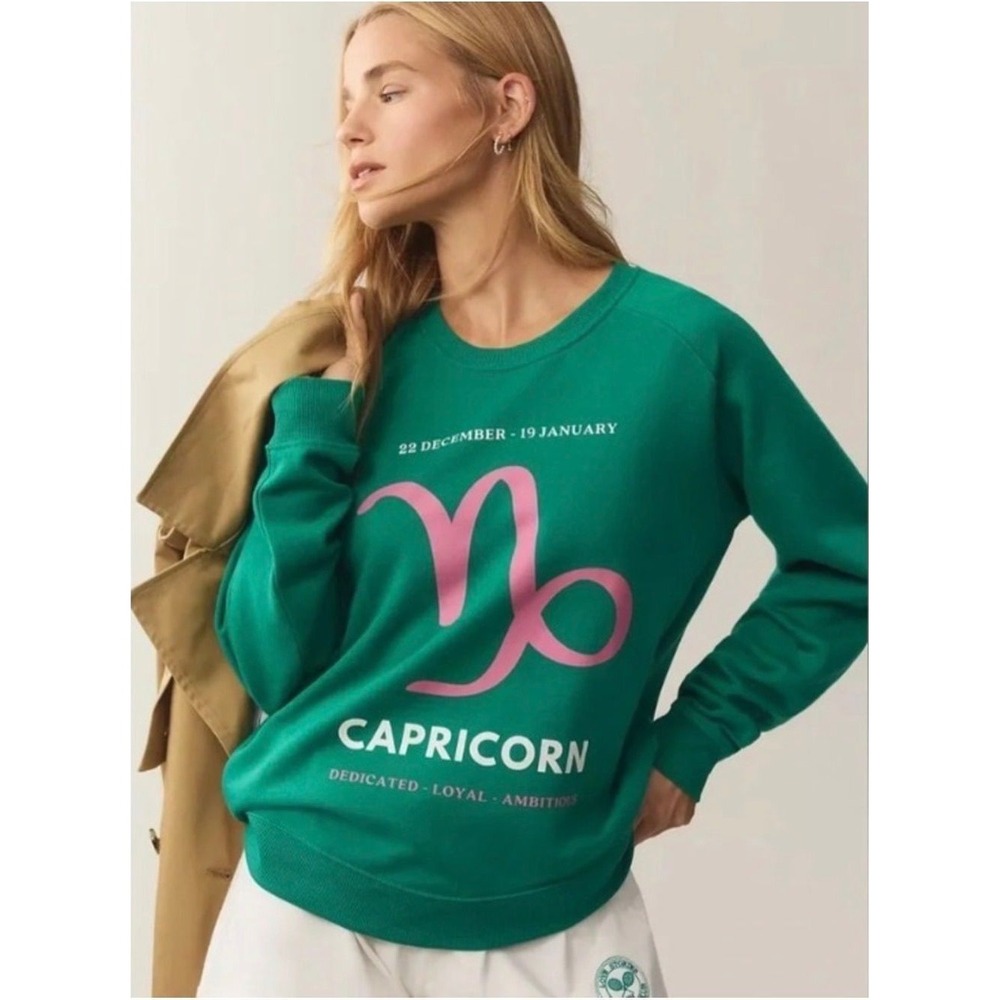 #66 Anthropologie Capricorn Sweatshirt Medium NWT
